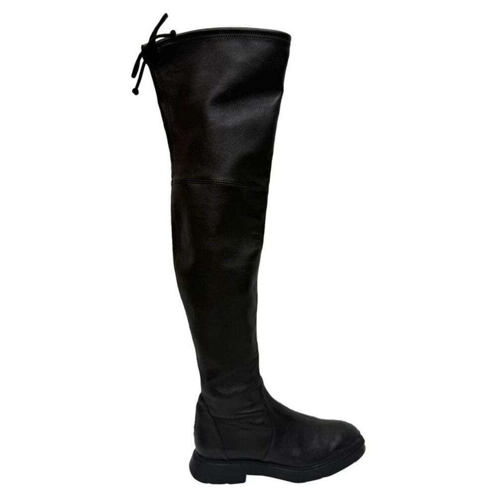 Stuart Weitzman Lowland Over the Knee Boots in Black Leather
